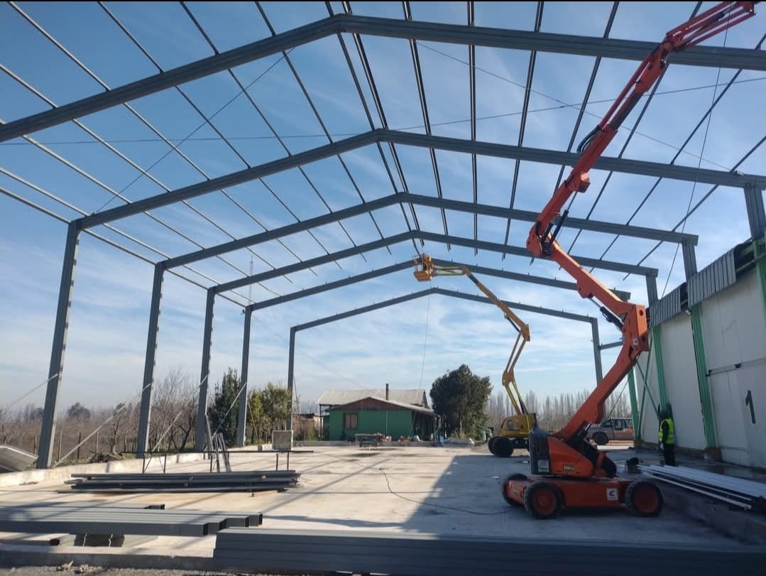 Estructura metálica de galpón industrial